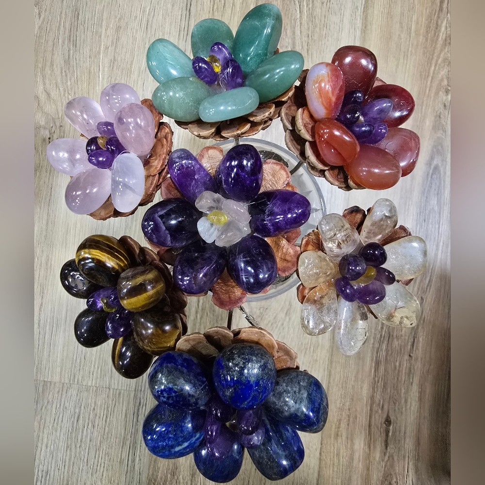 Aquamarine Crystal Flower - Picture 12 of 13